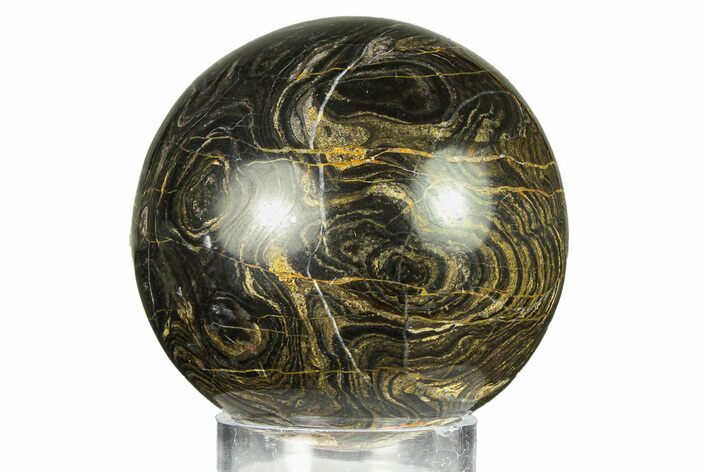Polished Stromatolite (Greysonia) Sphere - Bolivia #302446
